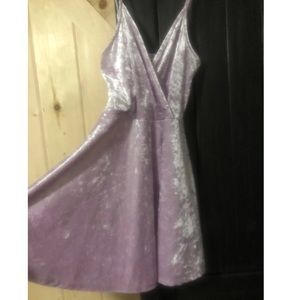 NWT Zumiez Pink Velour Skater Dress Size XS